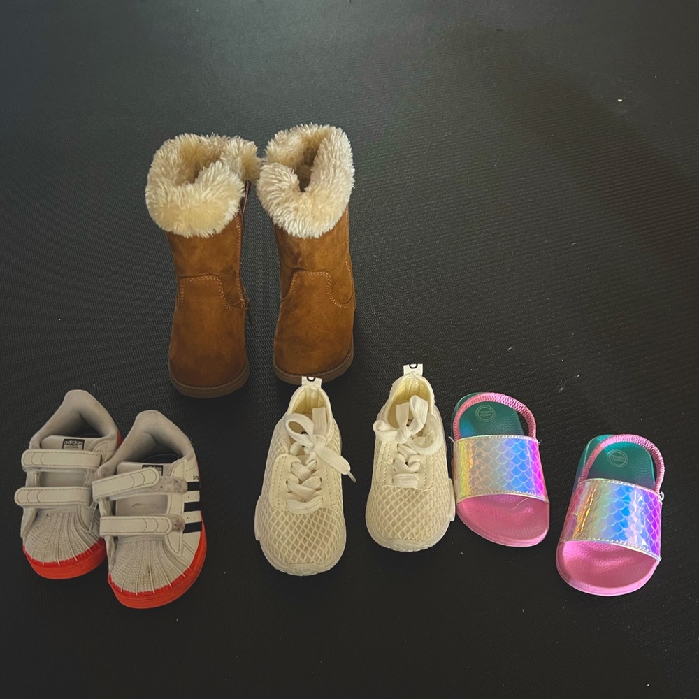 Infant Shoe Bundle Size 5 adidas and cat and jack